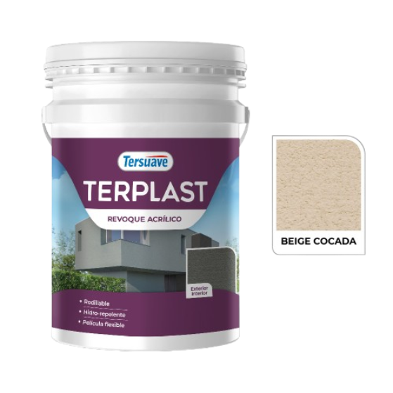 Terplast Revoque Acrílico Beige Cocada Mate