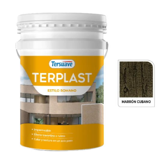 Terplast Estilo Romano Mediano Marron Cubano Mate