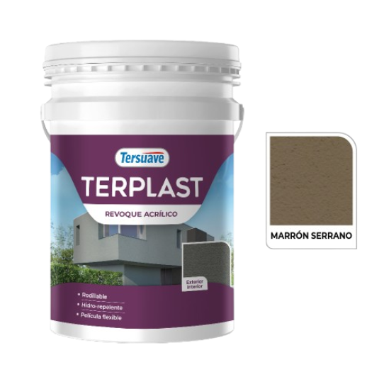 Terplast Revoque Acrílico Marron Serrano Mate