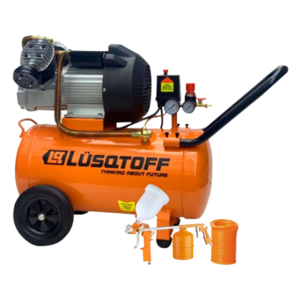 Lusqtoff  Compresor de Aire  Con KIT 3.5 HP - 50 L