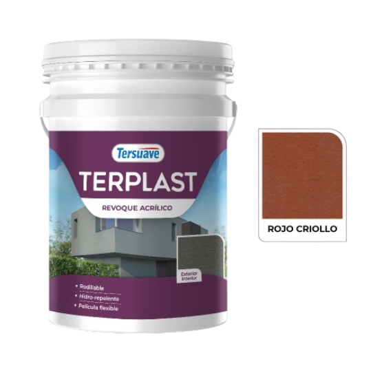 Terplast Revoque Acrílico Rojo Criollo Mate